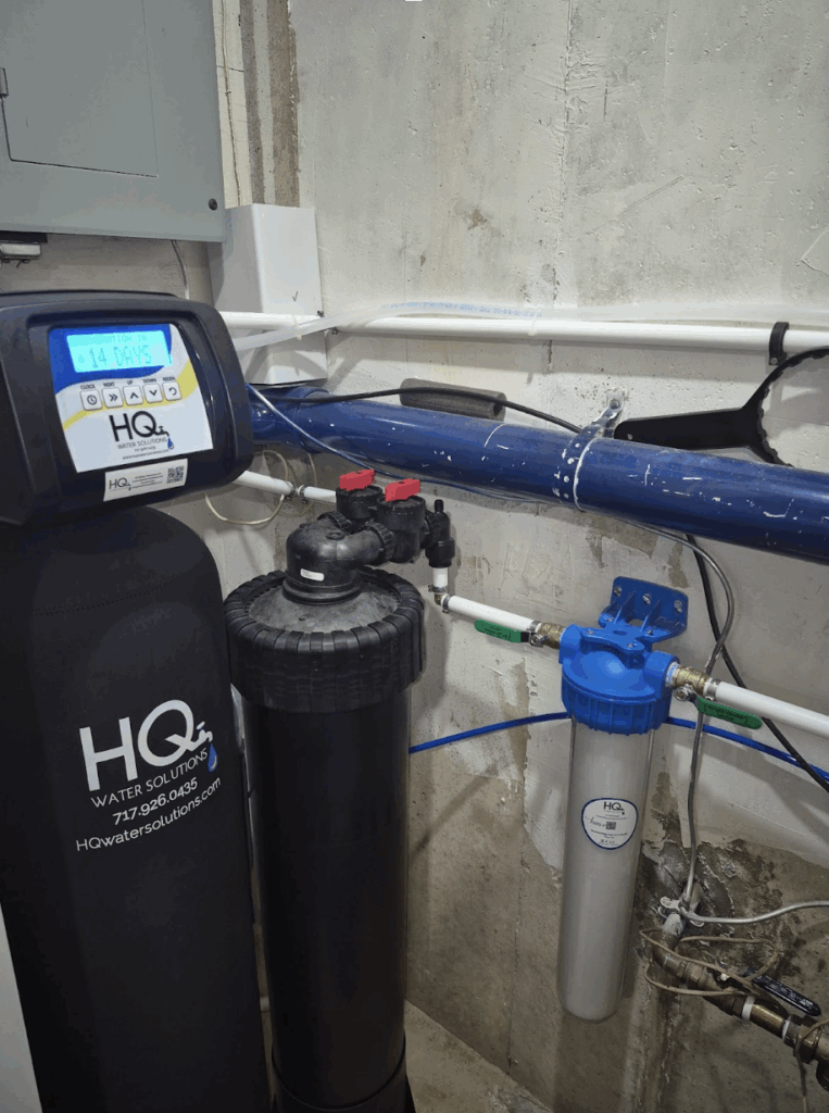 water softener, whole-house sediment filter (water filtration), and a PFAS/PFOA water filtration system in West Chester, pa